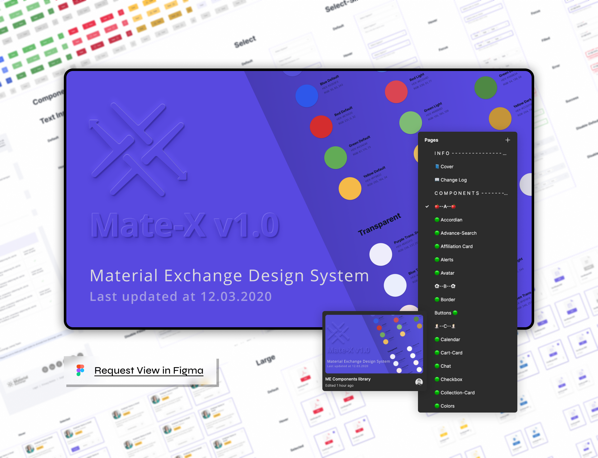 Material Exchange cross-device design-system showcase