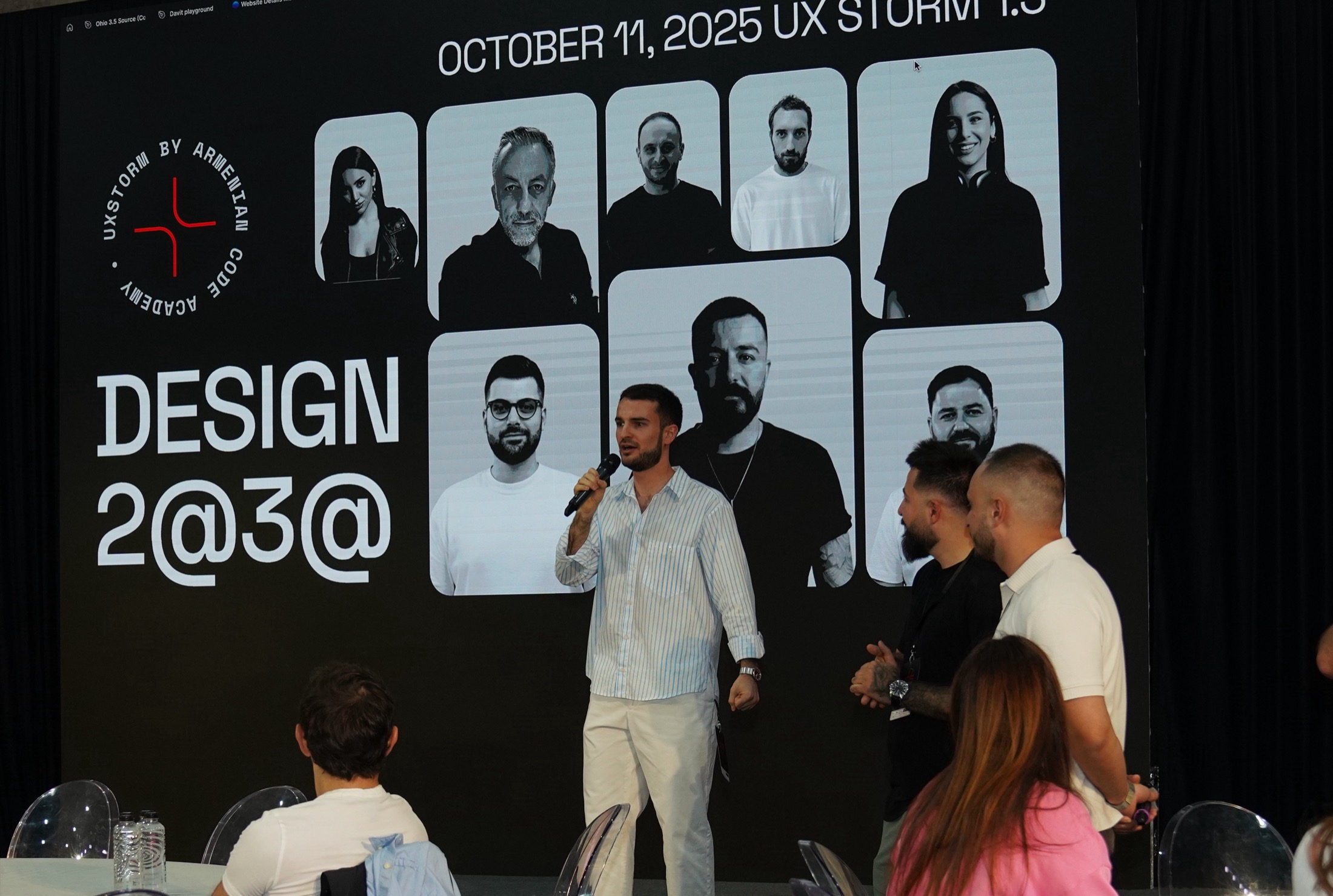 Davit Pedanyan introducing the Design in 2030 workshop at DigiTec 2025